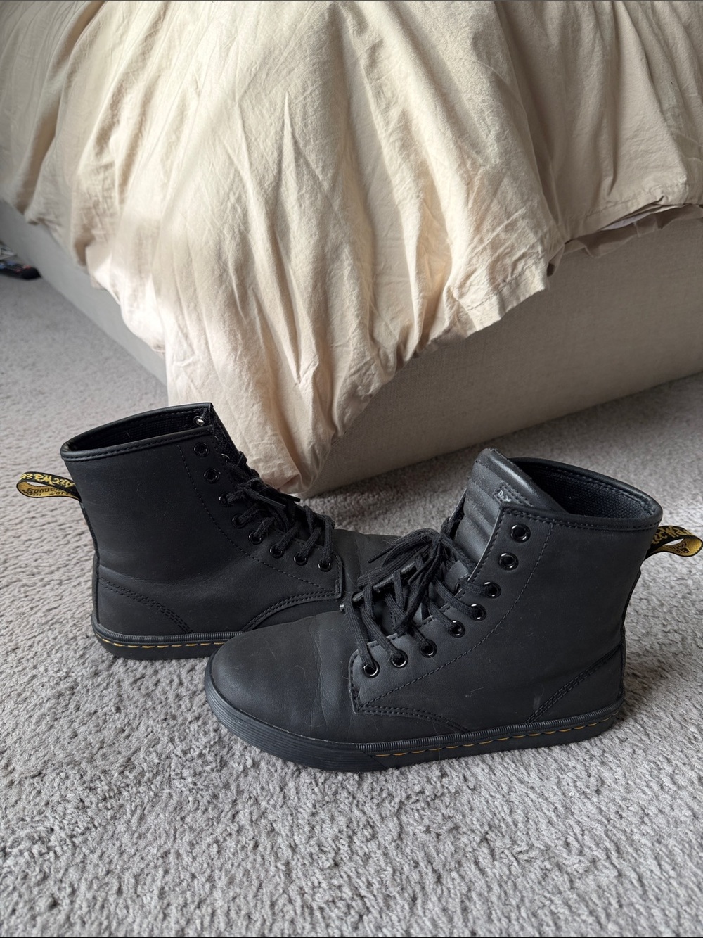 Dr. Martens Black High-Top Lace-Up Boots